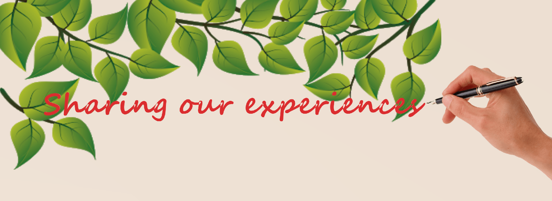 Sharing our experiences